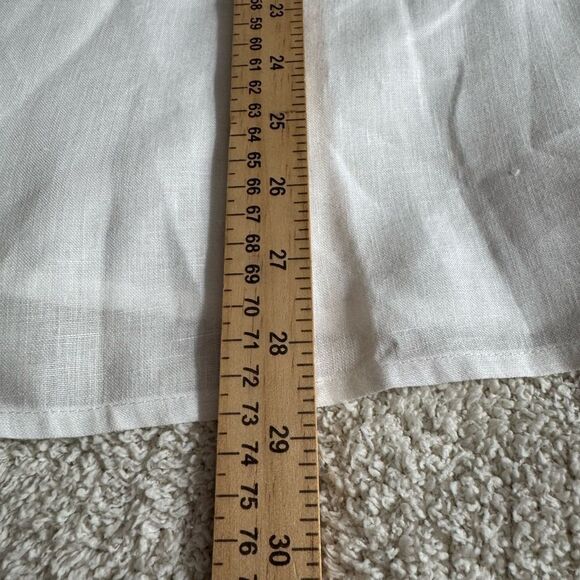 Orvis Top Womens size X Large Linen embroidered Minimalist Boho shirt Gauze - Picture 8 of 10